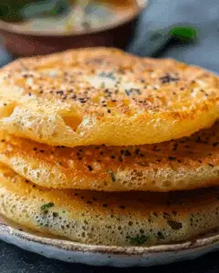 Soft and Spongy Bun Dosa Recipe