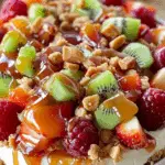 Caramel Crunch Cheesecake Fruit Salad That Tastes Like Dessert