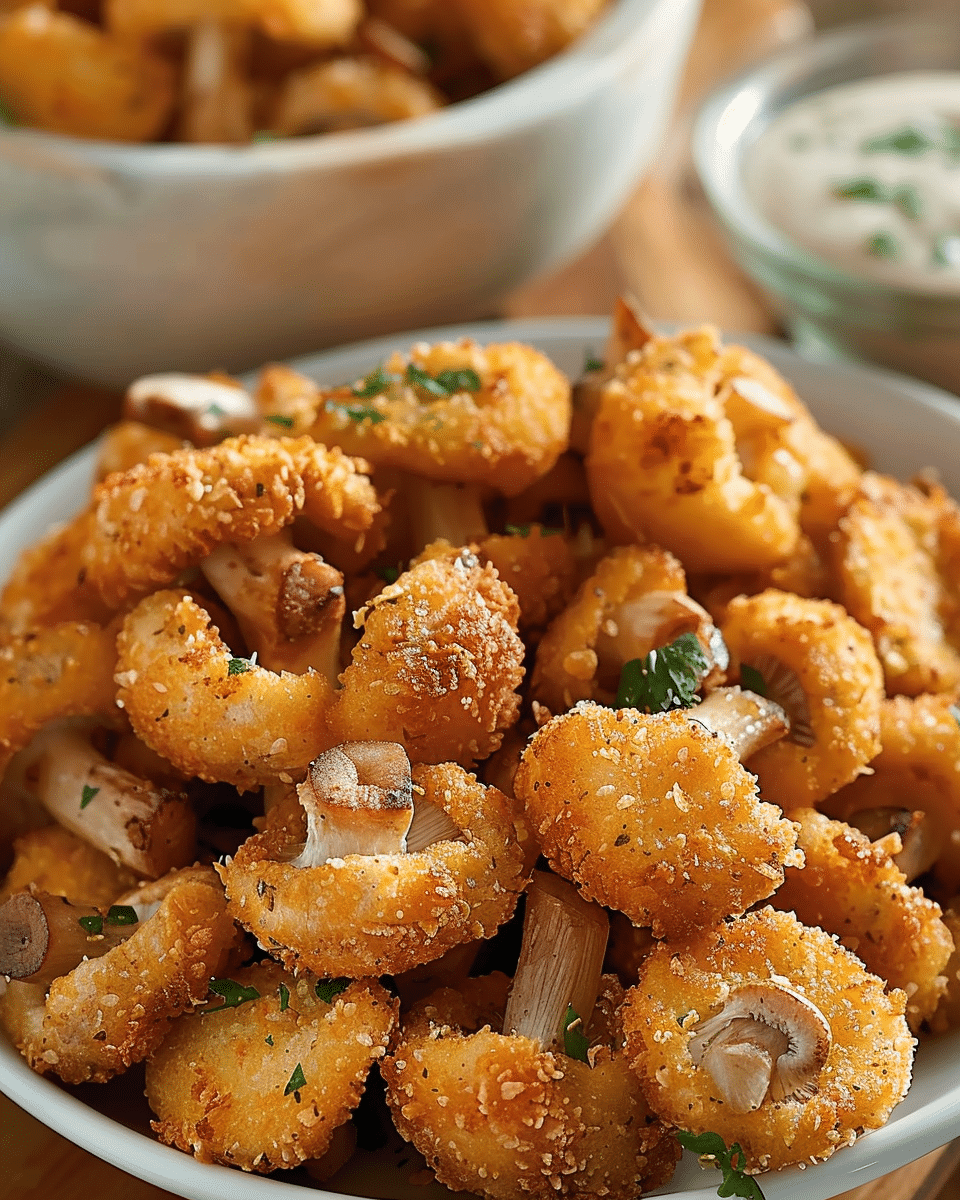 Crispy Breaded Mushrooms Crispy Breaded Mushrooms