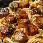 Sticky Honey Garlic Sausage Pasta Skillet: Sweet, Savory, and Ready in 30 Minutes