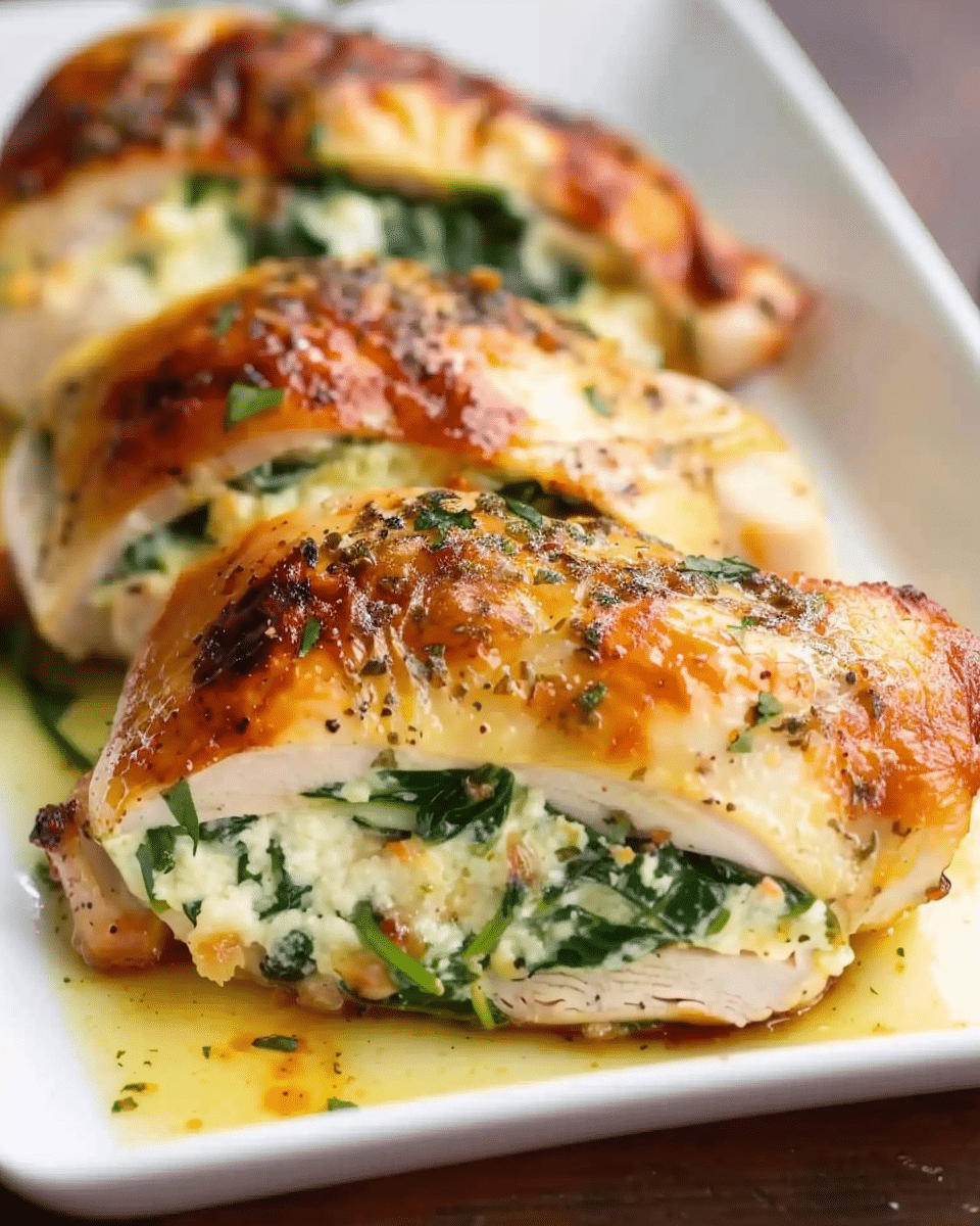 Spinach Stuffed Chicken: A Juicy, Flavor-Packed Dinner Favorite