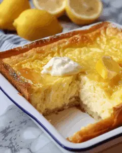 4-Ingredient Lemon Cream Cheese Dump Cake