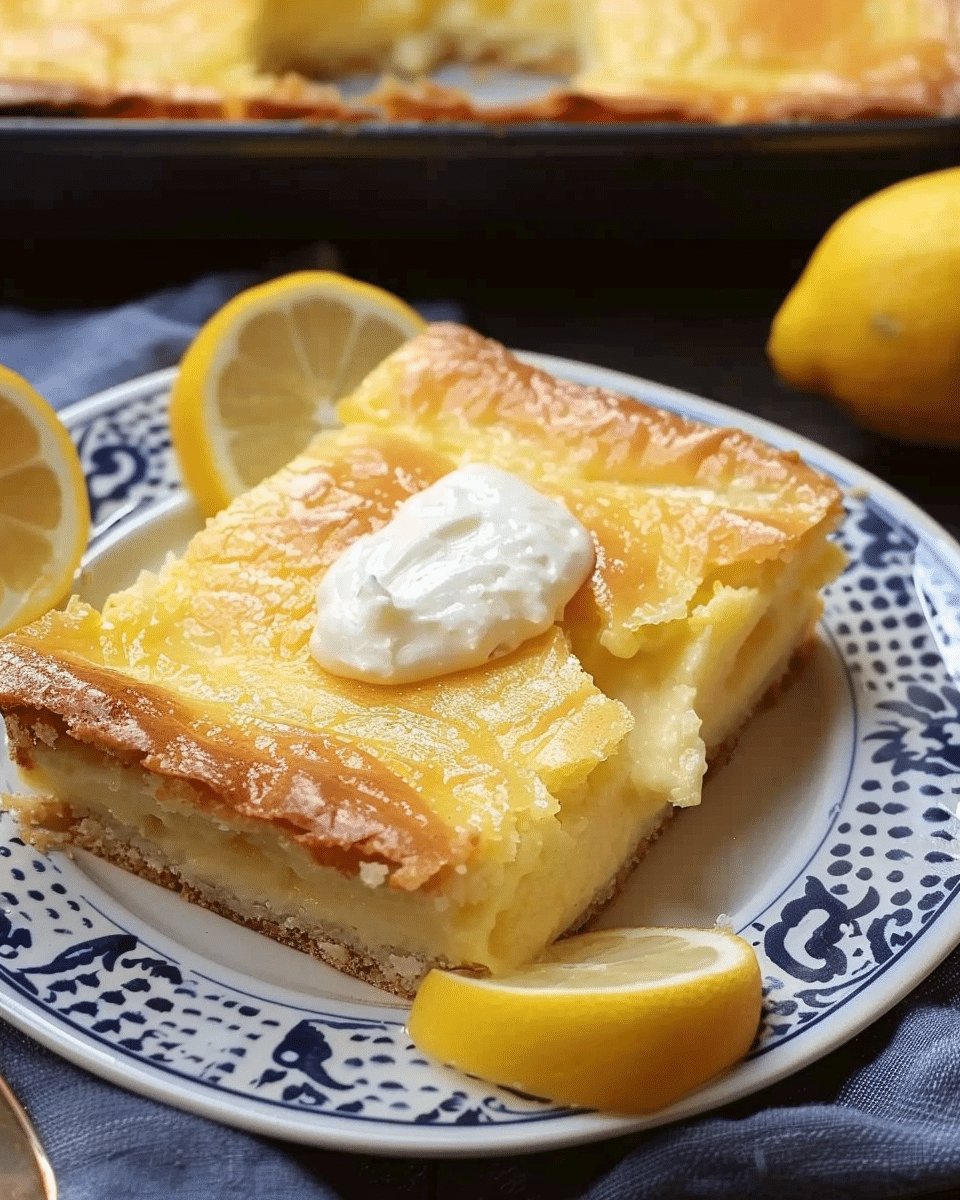 4-Ingredient Lemon Cream Cheese Dump Cake