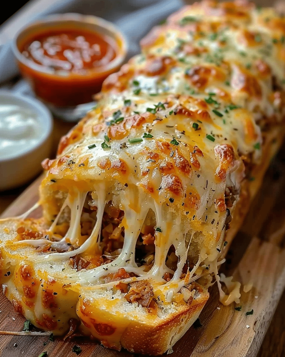 Cheesy Garbage Bread Delight That’s Loaded with Everything I Crave
