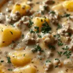 Crockpot Creamy Potato & Hamburger Soup: Cozy, Hearty, and Full of Flavor