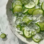 Creamy Polish Cucumber Salad (Mizeria)