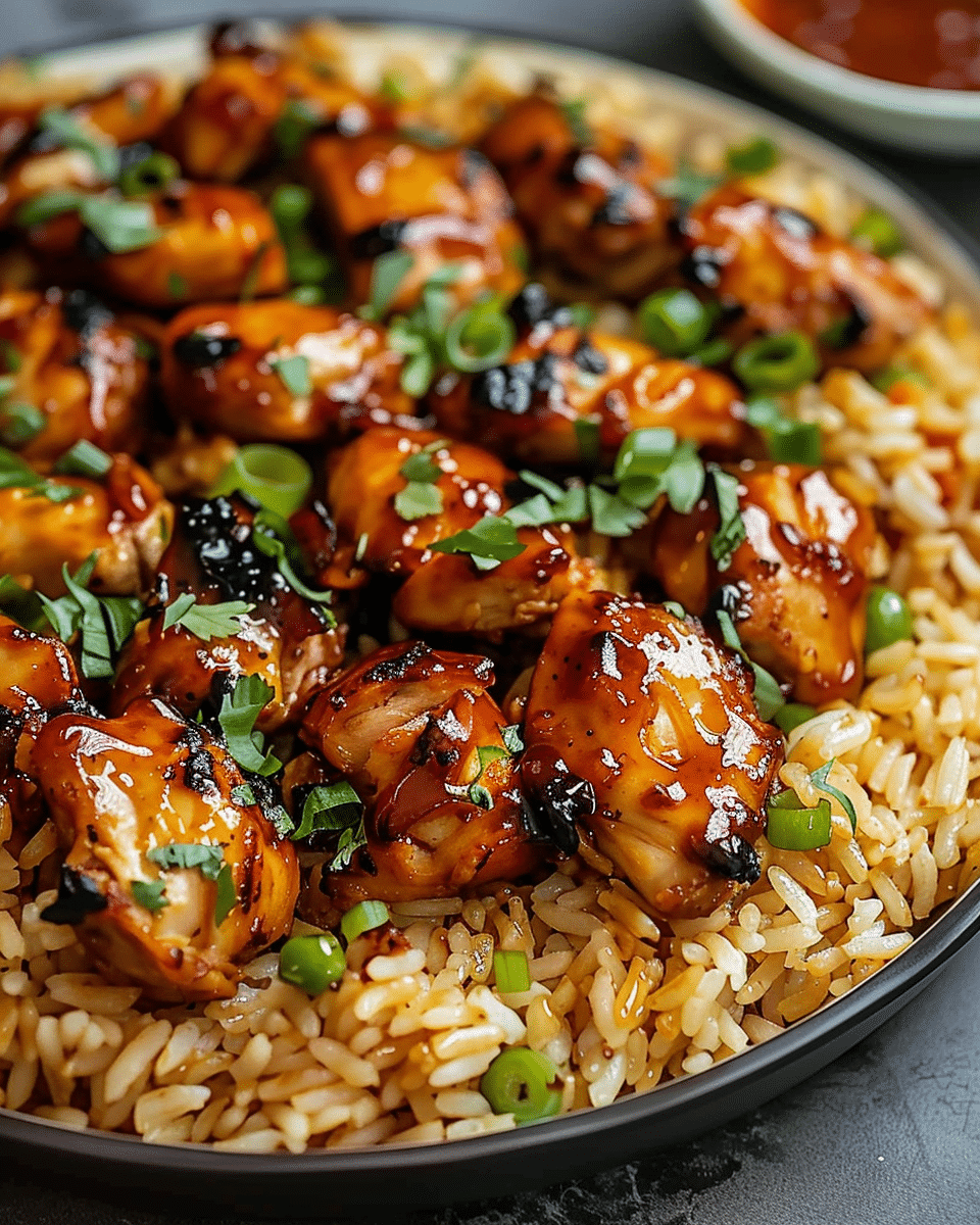 Honey BBQ Chicken Rice: A Sweet and Savory One-Bowl Meal Everyone Will Love