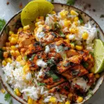 Street Corn Chicken Rice Bowl: A Bold and Creamy Flavor Explosion in Every Bite