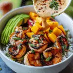 Zesty Shrimp Avocado Bowls with Mango Salsa and Chili-Lime Drizzle
