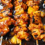 BBQ Pineapple Chicken Kabobs