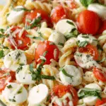 Creamy Caprese Pasta Salad