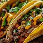 Garlic Butter Honey BBQ Beef Tacos