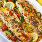 One-Pan Mediterranean Baked Fish with Tomatoes, Olives & Herbs