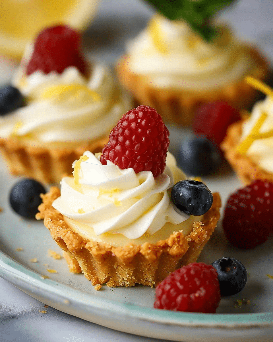 Mini No-Bake Lemon Cheesecake Tarts