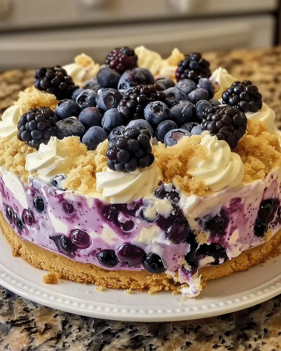 Blueberry Cream Cheese Crumb Cake