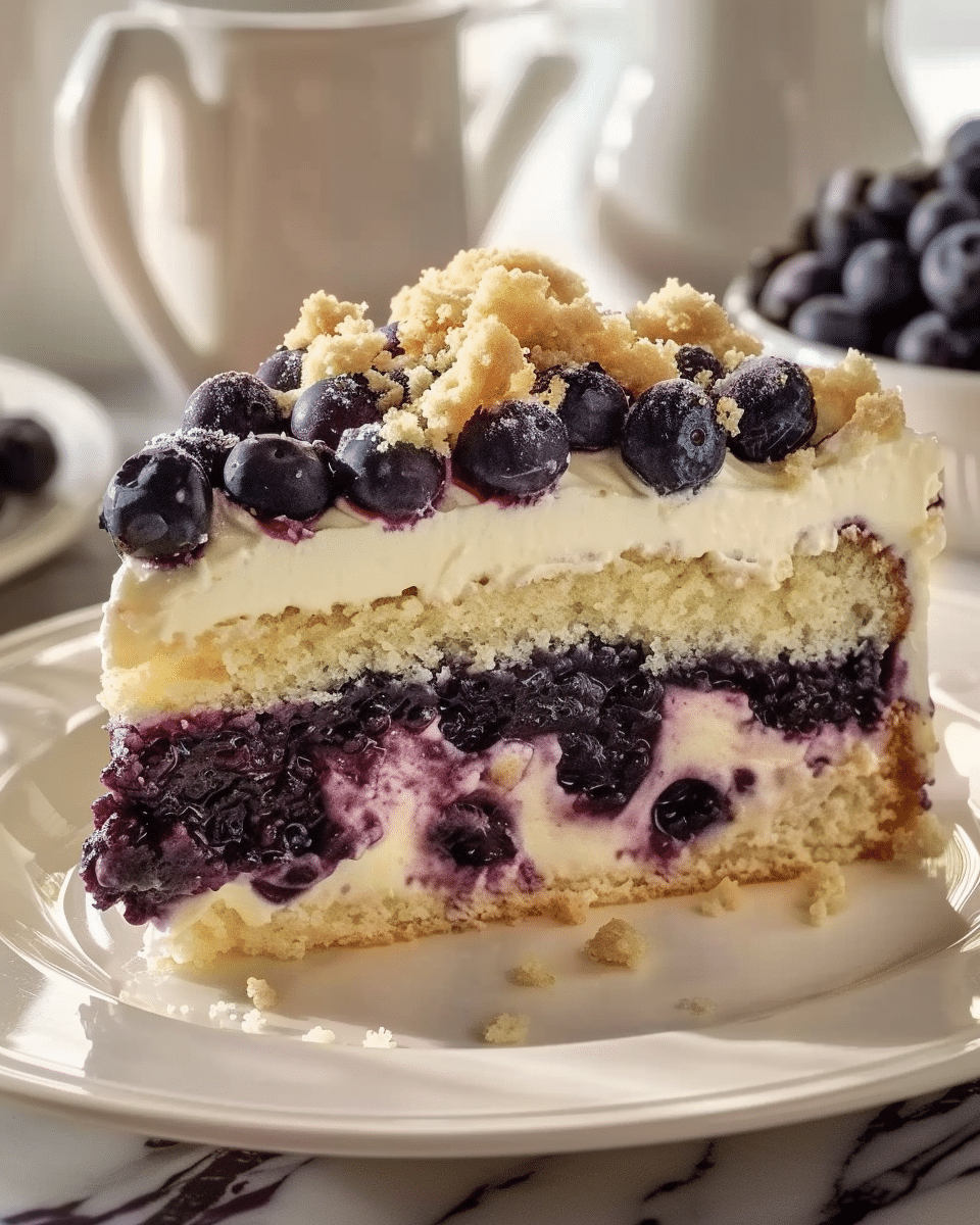 Blueberry Cream Cheese Crumb Cake