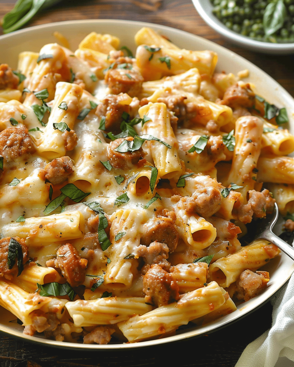 One-Pot Creamy Sausage Rigatoni: A Comforting 30-Minute Dinner