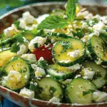 Crisp and Tangy Cucumber Feta Salad