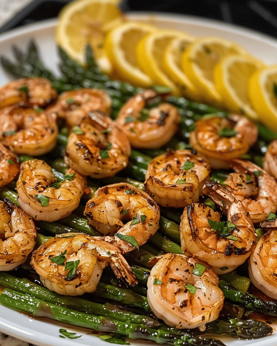 Lemon Garlic Shrimp and Asparagus: A Quick and Flavorful One-Pan Meal