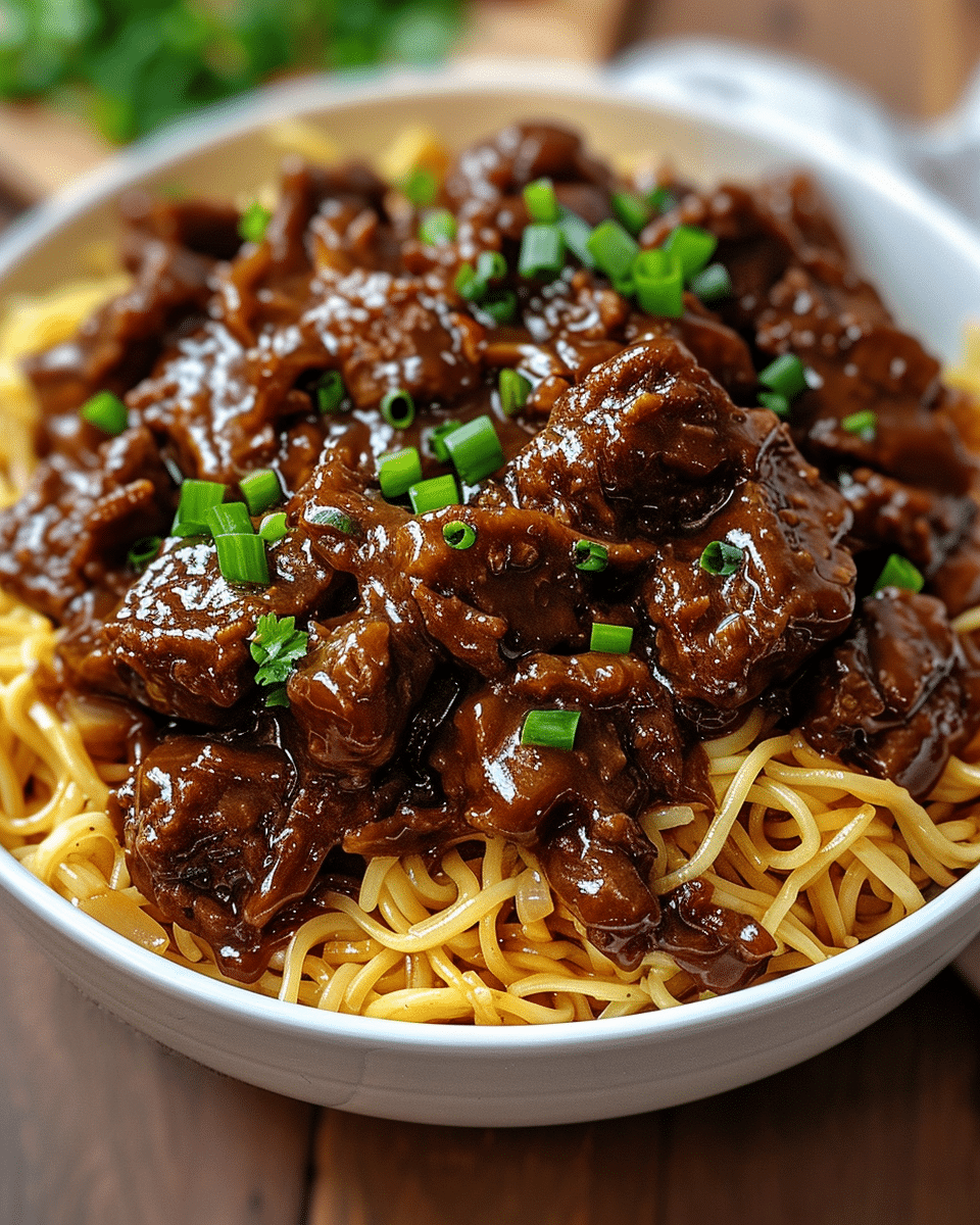 Sticky Beef Noodles