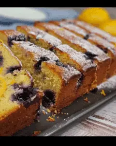 Soft & Moist Lemon Blueberry Cake Recipe