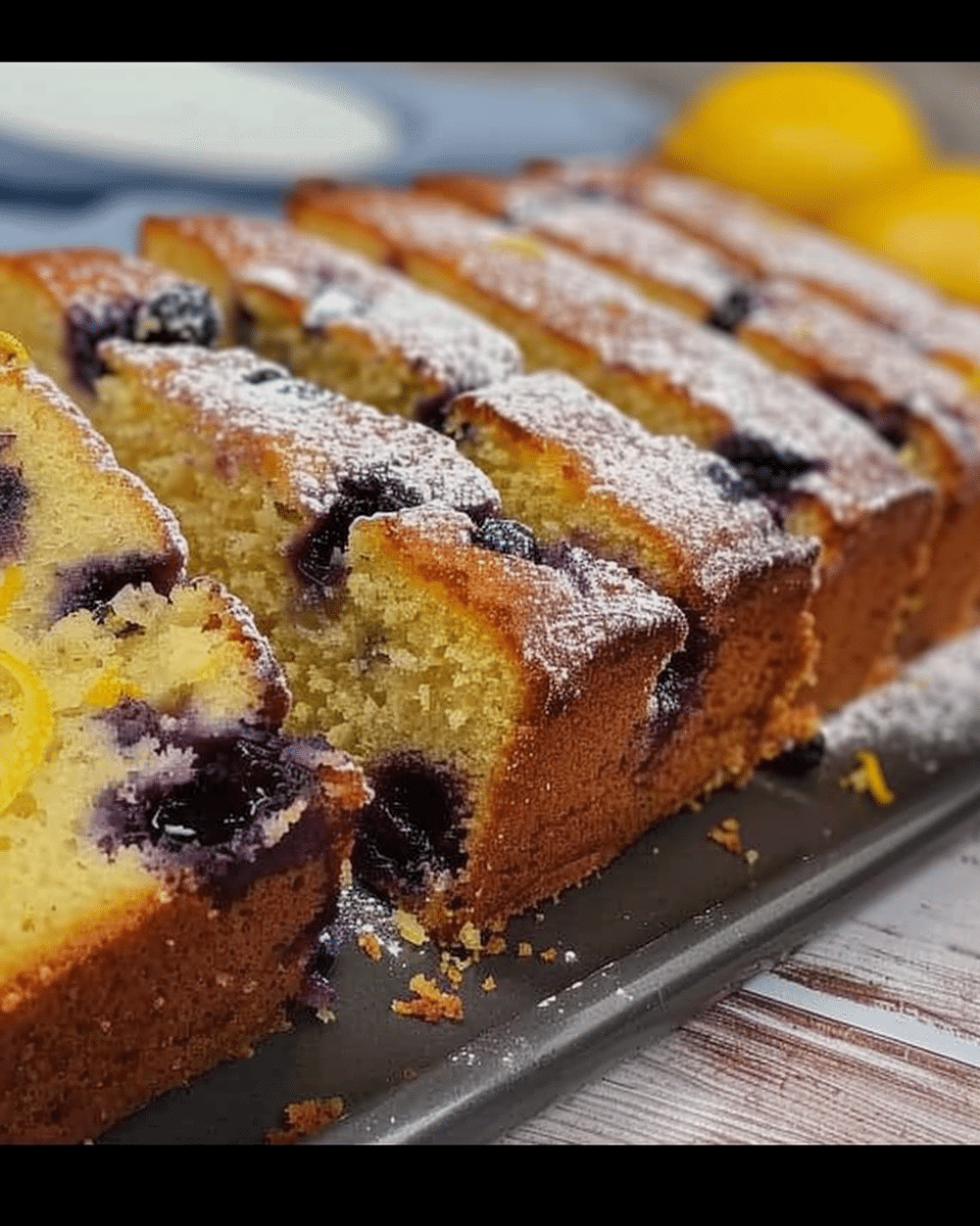 Soft & Moist Lemon Blueberry Cake Recipe