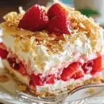 Tropical No-Bake Strawberry Split Cake That Tastes Like a Vacation