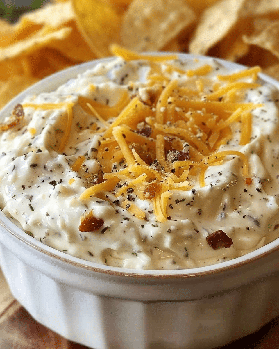 Cheddar Ranch Crack Dip