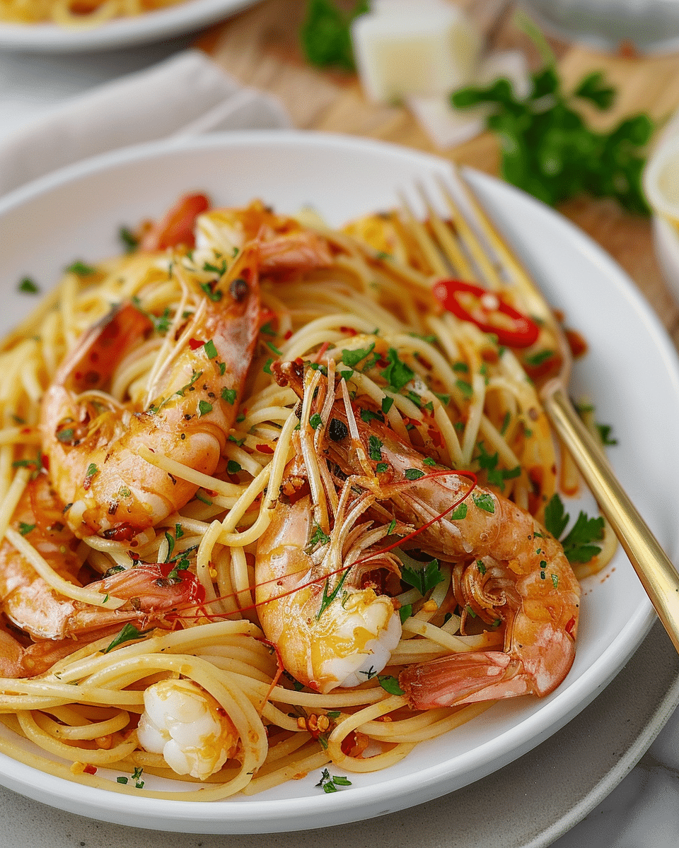 Spicy Garlic Prawn Pasta That Brings the Heat