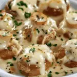 Creamy Garlic Parmesan Mushrooms Recipe