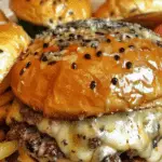 Juicy Garlic Parmesan Cheeseburgers Recipe