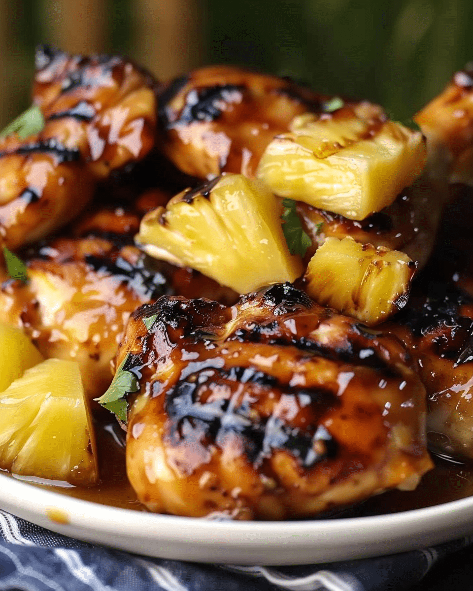 Honey Pineapple Grilled Chicken