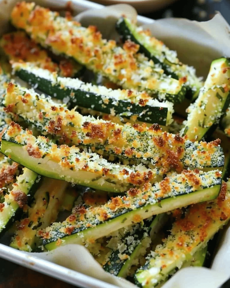Crispy Baked Zucchini Fries with Panko and Parmesan: A Light and Addictive Snack