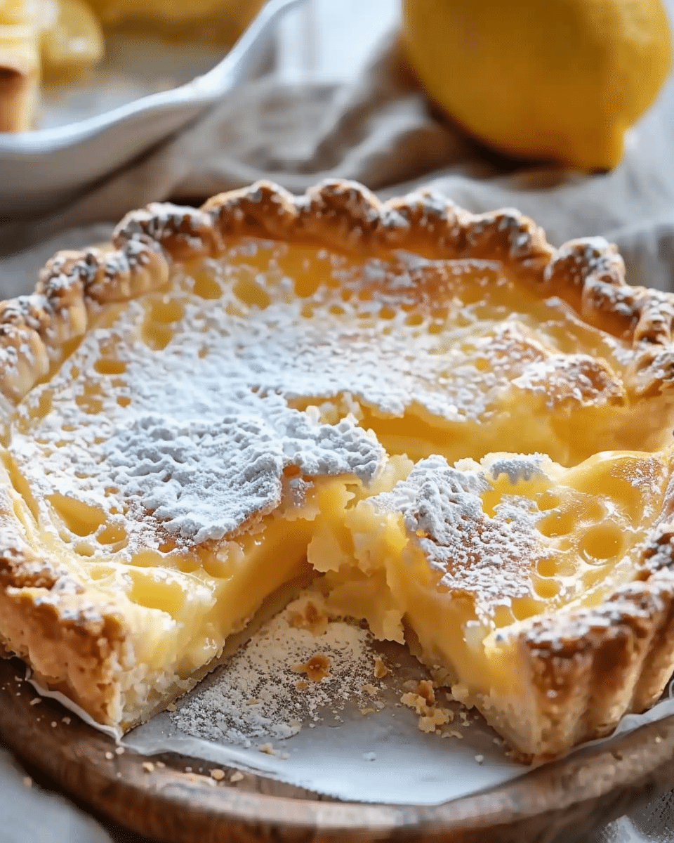 Mini Creamy Lemon Custard Pies