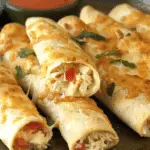 Baked Cream Cheese Chicken Taquitos