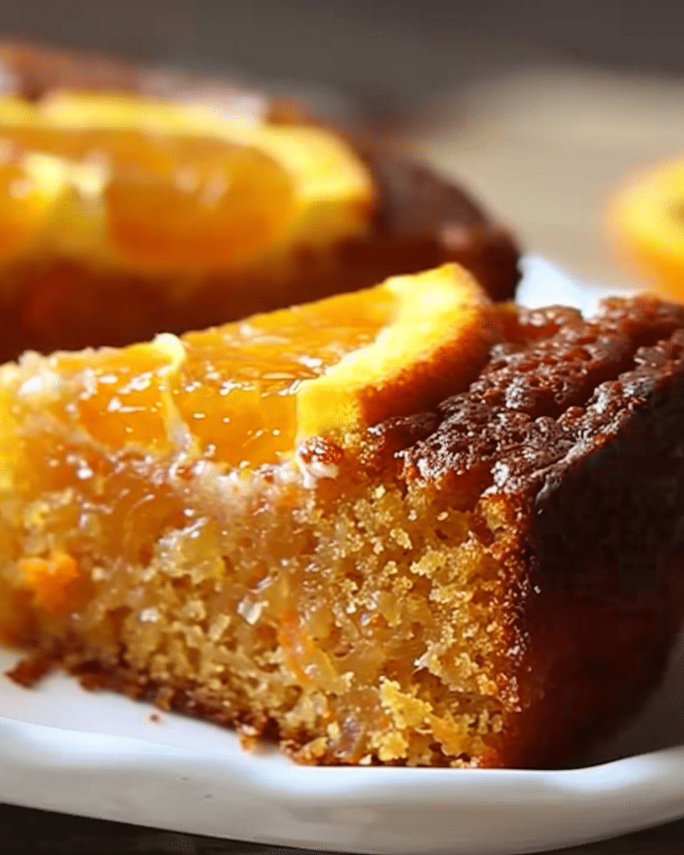 Carrot and Orange Cake Without Flour or Sugar