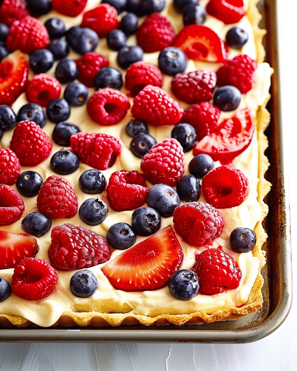 Fresh Fruit Pizza with Creamy Topping: A Colorful and Sweet Dessert Everyone Loves