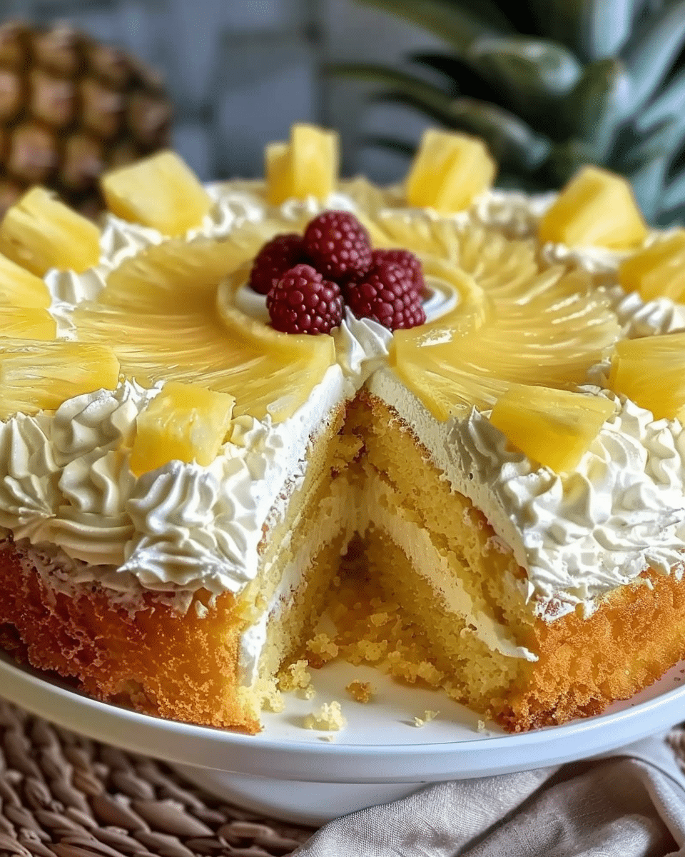 Juicy Pineapple Heaven Cake