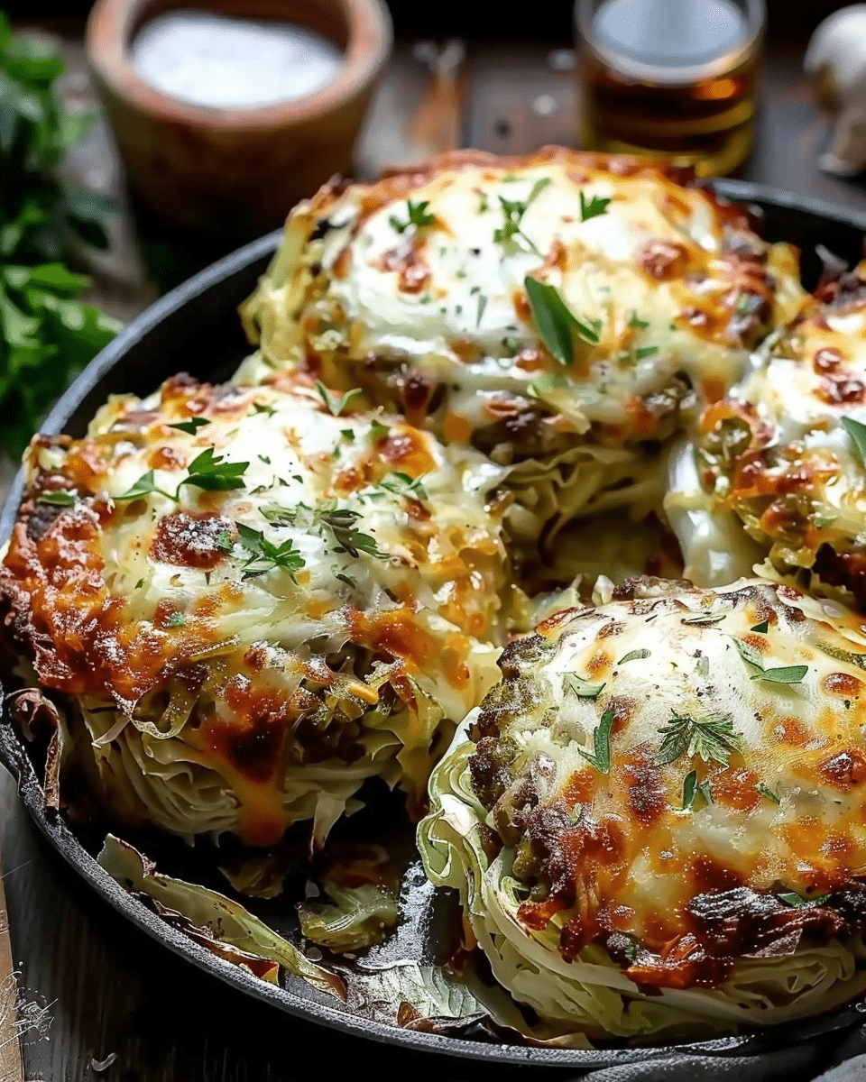 Easy Oven-Baked Cabbage Burgers Recipe