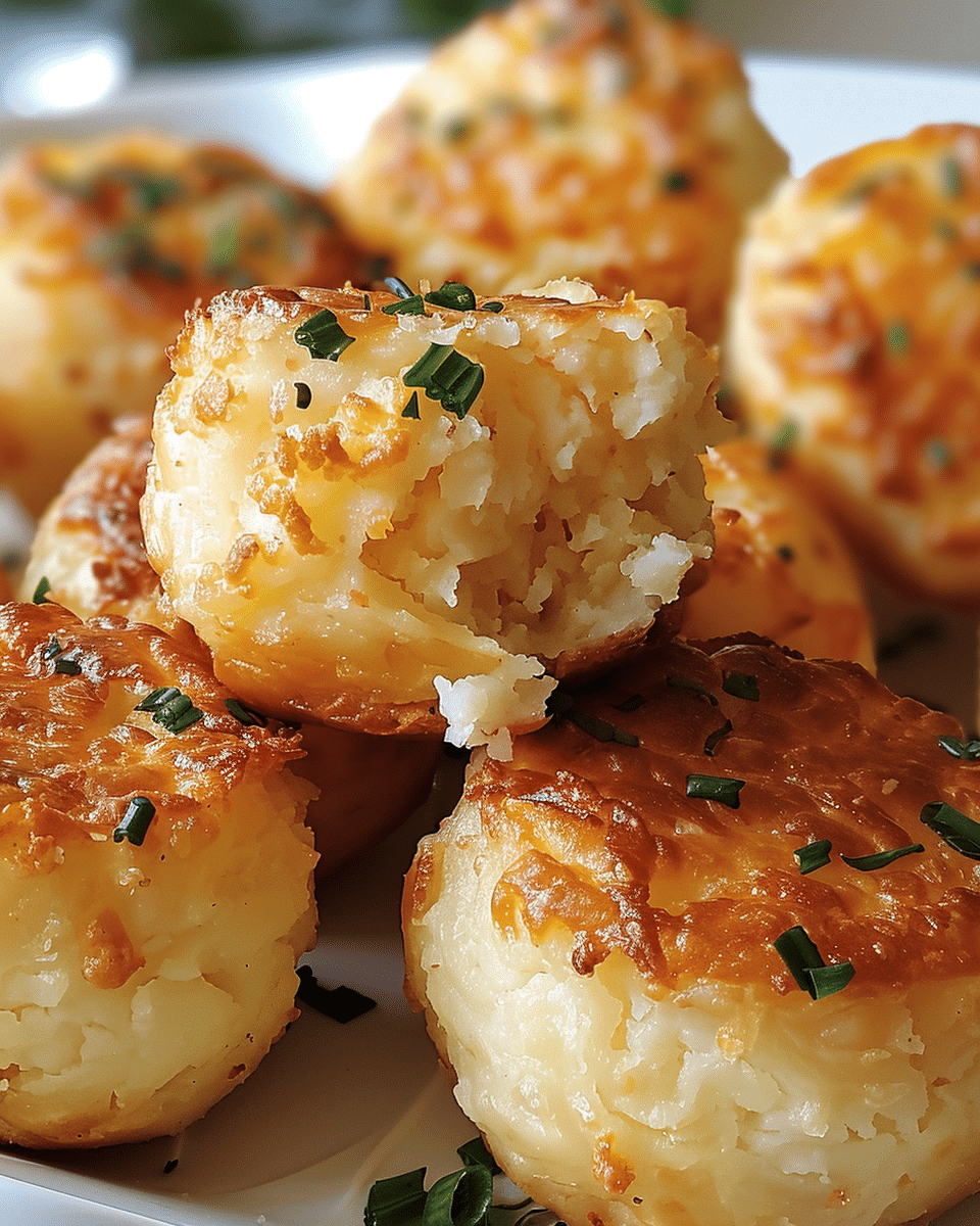 Cheesy Mashed Potato Puffs
