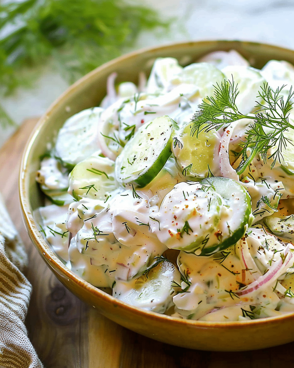 Creamy Cucumber Salad