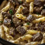 Creamy Garlic Beef With Pasta: Hearty & Delicious Recipe