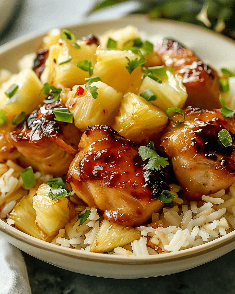 Sweet and Savory Pineapple Chicken and Rice Recipe