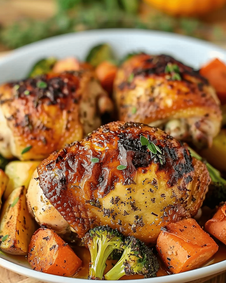 Roasted Garlic Chicken and Vegetables