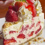 White Chocolate Strawberry Cheesecake