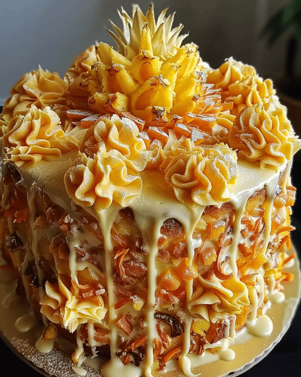 Hawaiian Carrot Pineapple Cake