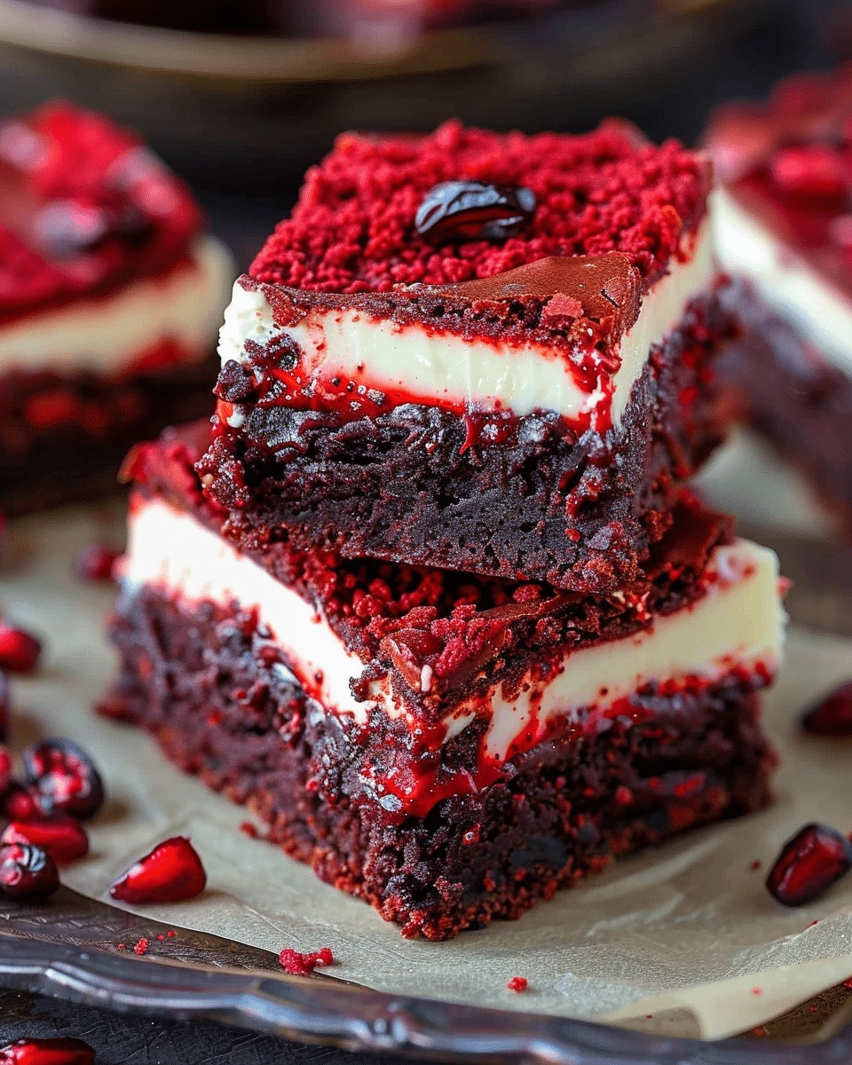 Red Velvet Cream Cheese Brownies: Rich, Swirled, and Irresistibly Decadent