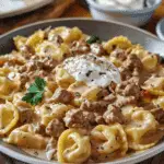 Skillet Creamy Stroganoff Tortellini: A One-Pan Comfort Food Favorite