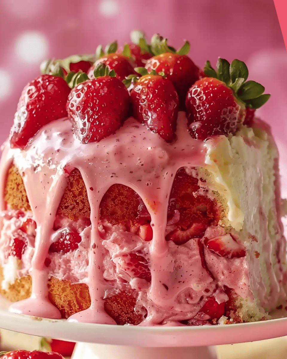 Strawberry Honeybun Cake