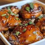 Honey Sriracha Glazed Chicken Thighs (Crispy & Sticky!)
